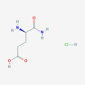 molecular formula C5H11ClN2O3 B1442718 D-谷氨酸α-酰胺，盐酸盐 CAS No. 1894568-91-2