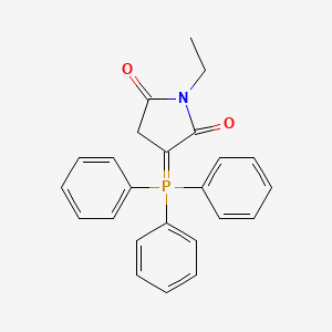 molecular formula C24H22NO2P B14427184 1-Ethyl-3-(triphenyl-lambda~5~-phosphanylidene)pyrrolidine-2,5-dione CAS No. 83868-50-2