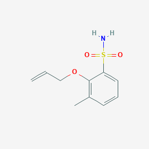 3-Methyl-2-[(prop-2-en-1-yl)oxy]benzene-1-sulfonamide