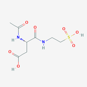 N~2~-Acetyl-N-(2-sulfoethyl)-L-alpha-asparagine