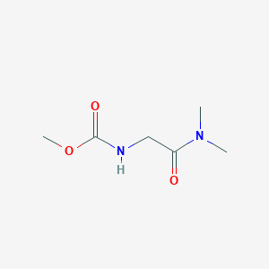 molecular formula C6H12N2O3 B14427229 N~2~-(Methoxycarbonyl)-N,N-dimethylglycinamide CAS No. 84004-73-9