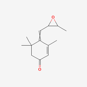 3,5,5-Trimethyl-4-[(3-methyloxiran-2-yl)methylidene]cyclohex-2-en-1-one