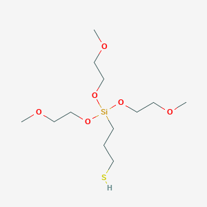 3-[6-(2-Methoxyethoxy)-2,5,7,10-tetraoxa-6-silaundecan-6-YL]propane-1-thiol