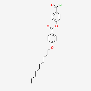 molecular formula C24H29ClO4 B14427310 4-(Chlorocarbonyl)phenyl 4-(decyloxy)benzoate CAS No. 82052-58-2