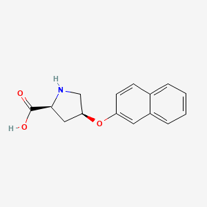 molecular formula C15H15NO3 B14427312 (4S)-4-[(Naphthalen-2-yl)oxy]-L-proline CAS No. 81806-12-4