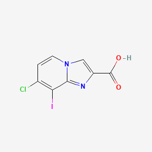 7-Chloro-8-iodoimidazo[1,2-a]pyridine-2-carboxylic acid