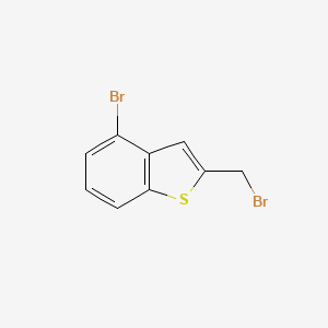 molecular formula C9H6Br2S B1442733 4-Bromo-2-(bromometil)benzo[b]tiofeno CAS No. 1312118-04-9