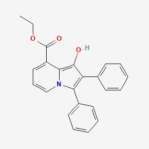 Ethyl 1-hydroxy-2,3-diphenylindolizine-8-carboxylate