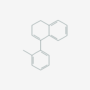 molecular formula C17H16 B14427345 4-(2-Methylphenyl)-1,2-dihydronaphthalene CAS No. 80710-76-5