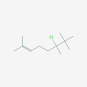 molecular formula C12H23Cl B14427371 6-Chloro-2,6,7,7-tetramethyloct-2-ene CAS No. 80325-40-2