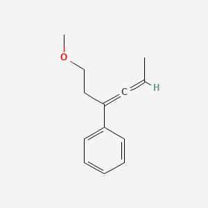 molecular formula C13H16O B14427409 (1-Methoxyhexa-3,4-dien-3-yl)benzene CAS No. 79012-27-4