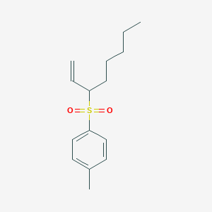 molecular formula C15H22O2S B14427420 1-Methyl-4-(oct-1-ene-3-sulfonyl)benzene CAS No. 79243-02-0