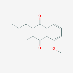 molecular formula C15H16O3 B14427428 5-Methoxy-3-methyl-2-propylnaphthalene-1,4-dione CAS No. 80213-77-0