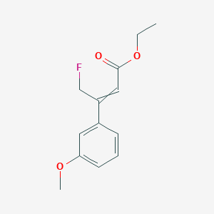 Ethyl 4-fluoro-3-(3-methoxyphenyl)-2-butenoate