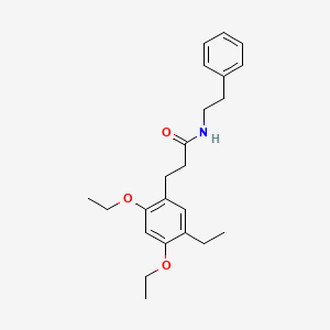 3-(2,4-Diethoxy-5-ethylphenyl)-N-(2-phenylethyl)propanamide