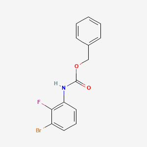 molecular formula C14H11BrFNO2 B1442751 苄基 N-(3-溴-2-氟苯基)氨基甲酸酯 CAS No. 903556-49-0