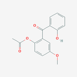 molecular formula C16H14O5 B14427511 2-(2-Hydroxybenzoyl)-4-methoxyphenyl acetate CAS No. 83570-59-6