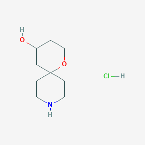 B1442753 1-Oxa-9-azaspiro[5.5]undecan-4-ol hydrochloride CAS No. 1332529-93-7