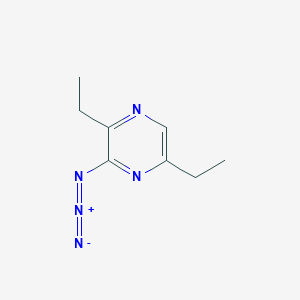 molecular formula C8H11N5 B14427540 3-Azido-2,5-diethylpyrazine CAS No. 83505-83-3