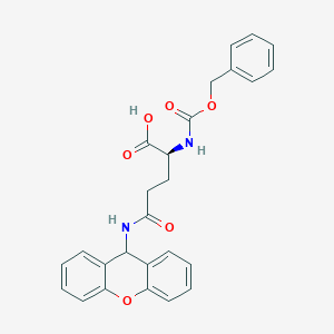 molecular formula C26H24N2O6 B1442756 Z-谷氨酰胺(黄嘌呤)-OH CAS No. 327981-01-1