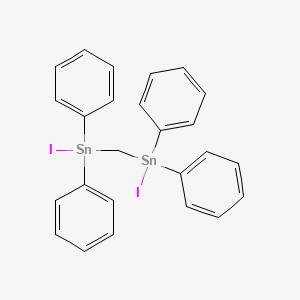 molecular formula C25H22I2Sn2 B14427567 Methylenebis[iodo(diphenyl)stannane] CAS No. 84634-02-6