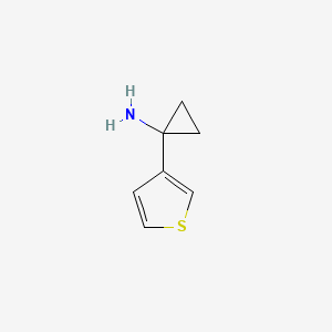 molecular formula C7H9NS B1442759 1-(噻吩-3-基)环丙-1-胺 CAS No. 920501-70-8