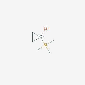 molecular formula C6H13LiSi B14427591 Lithium, [1-(trimethylsilyl)cyclopropyl]- CAS No. 81236-69-3