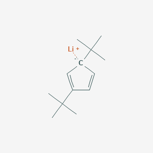 molecular formula C13H21Li B14427600 lithium;2,5-ditert-butylcyclopenta-1,3-diene CAS No. 85655-75-0