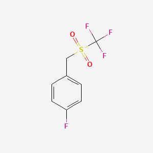 molecular formula C8H6F4O2S B1442762 4-氟苯基（三氟甲基磺酰）甲烷 CAS No. 2408-04-0