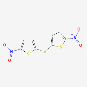 molecular formula C8H4N2O4S3 B14427621 2,2'-Sulfanediylbis(5-nitrothiophene) CAS No. 79929-21-8