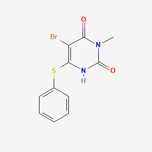 5-Bromo-3-methyl-6-(phenylsulfanyl)pyrimidine-2,4(1H,3H)-dione