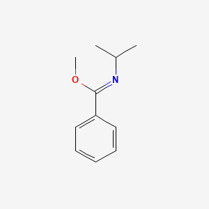 molecular formula C11H15NO B14427634 Methyl N-(propan-2-yl)benzenecarboximidate CAS No. 79893-75-7