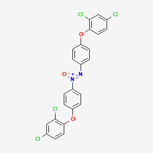 molecular formula C24H14Cl4N2O3 B14427646 Bis(4-(2,4-dichlorophenoxy)phenyl)diazene 1-oxide CAS No. 84254-28-4