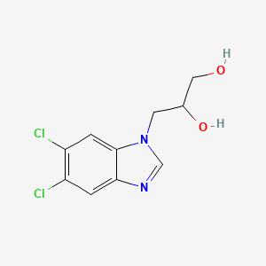 molecular formula C10H10Cl2N2O2 B14427654 3-(5,6-Dichloro-1H-benzimidazol-1-yl)propane-1,2-diol CAS No. 84227-82-7