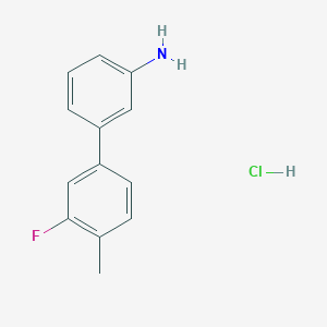 molecular formula C13H13ClFN B1442766 3-(3-Fluoro-4-méthylphényl)aniline, HCl CAS No. 1352318-32-1