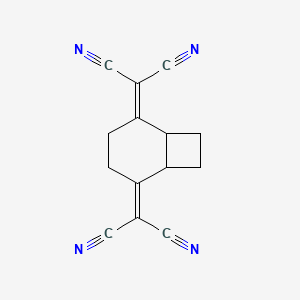 molecular formula C14H10N4 B14427666 2,2'-(Bicyclo[4.2.0]octane-2,5-diylidene)dipropanedinitrile CAS No. 83977-29-1