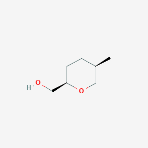 molecular formula C7H14O2 B14427671 [(2R,5R)-5-methyloxan-2-yl]methanol CAS No. 85373-52-0