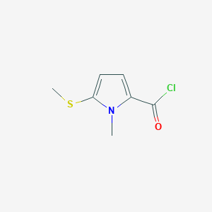 1-Methyl-5-(methylsulfanyl)-1H-pyrrole-2-carbonyl chloride