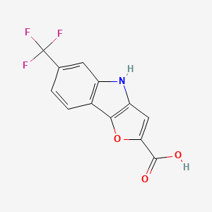 6-(Trifluoromethyl)-4H-furo[3,2-B]indole-2-carboxylic acid