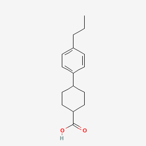 molecular formula C16H22O2 B14427743 4-(4-Propylphenyl)cyclohexane-1-carboxylic acid CAS No. 85230-04-2