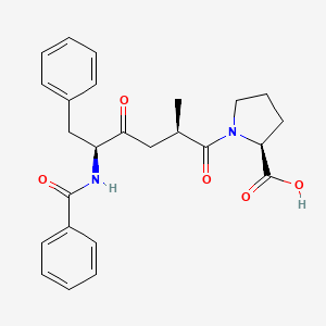 5-Benzamido-2-methyl-4-oxo-6-phenylhexanoylproline