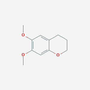 molecular formula C11H14O3 B14427767 6,7-Dimethoxy-3,4-dihydro-2H-1-benzopyran CAS No. 79623-14-6