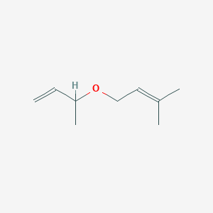 molecular formula C9H16O B14427788 3-[(3-Methylbut-2-en-1-yl)oxy]but-1-ene CAS No. 79705-00-3