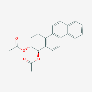 1,2-Chrysenediol, 1,2,3,4-tetrahydro-, 1,2-diacetate, (1R,2R)-