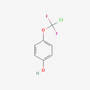 molecular formula C7H5ClF2O2 B14427882 4-[Chloro(difluoro)methoxy]phenol CAS No. 85578-54-7