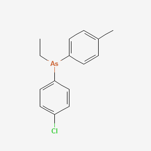 molecular formula C15H16AsCl B14427900 (4-Chlorophenyl)(ethyl)(4-methylphenyl)arsane CAS No. 83627-09-2