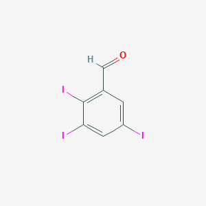 molecular formula C7H3I3O B1442791 2,3,5-三碘苯甲醛 CAS No. 477534-99-9
