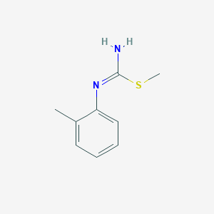 molecular formula C9H12N2S B14427911 methyl N'-(2-methylphenyl)carbamimidothioate CAS No. 80306-60-1