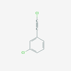 molecular formula C8H4Cl2 B14427948 1-Chloro-3-(chloroethynyl)benzene CAS No. 84553-19-5