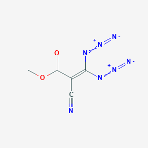 Methyl 3,3-diazido-2-cyanoprop-2-enoate